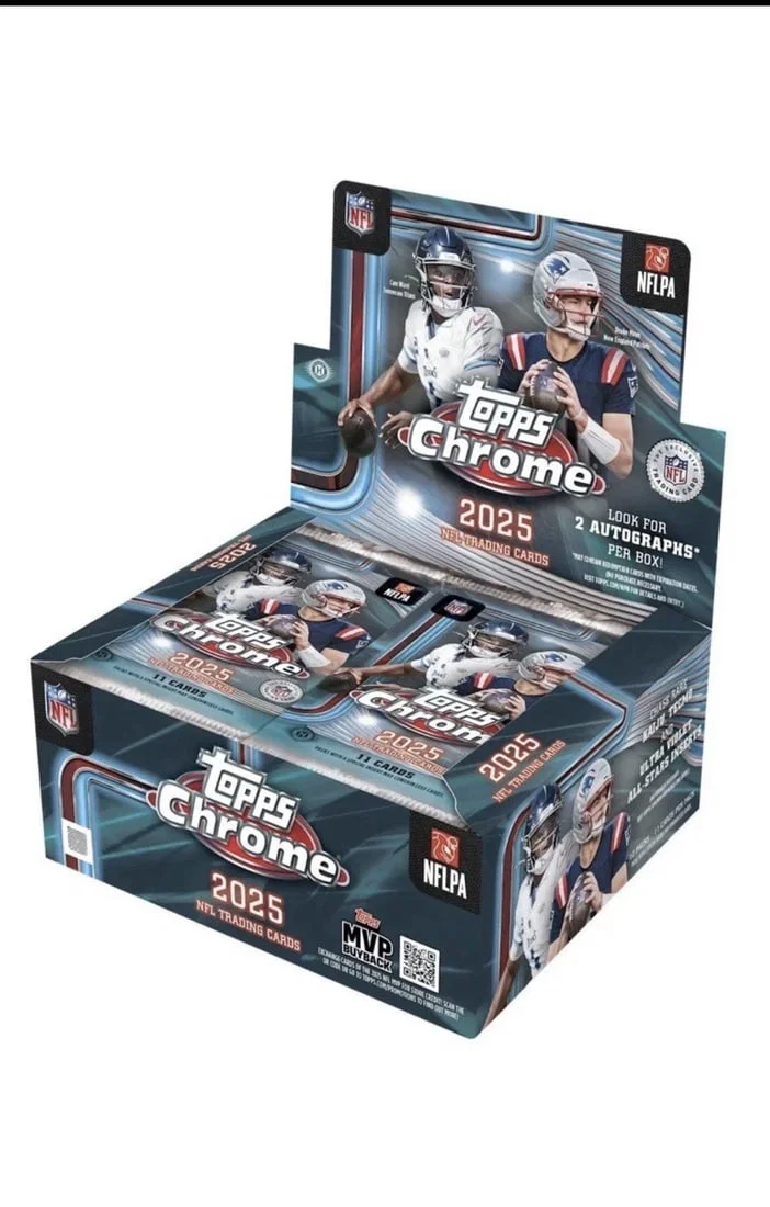 2025 Topps Chrome Football Jumbo Hobby Box - NEW RELEASE