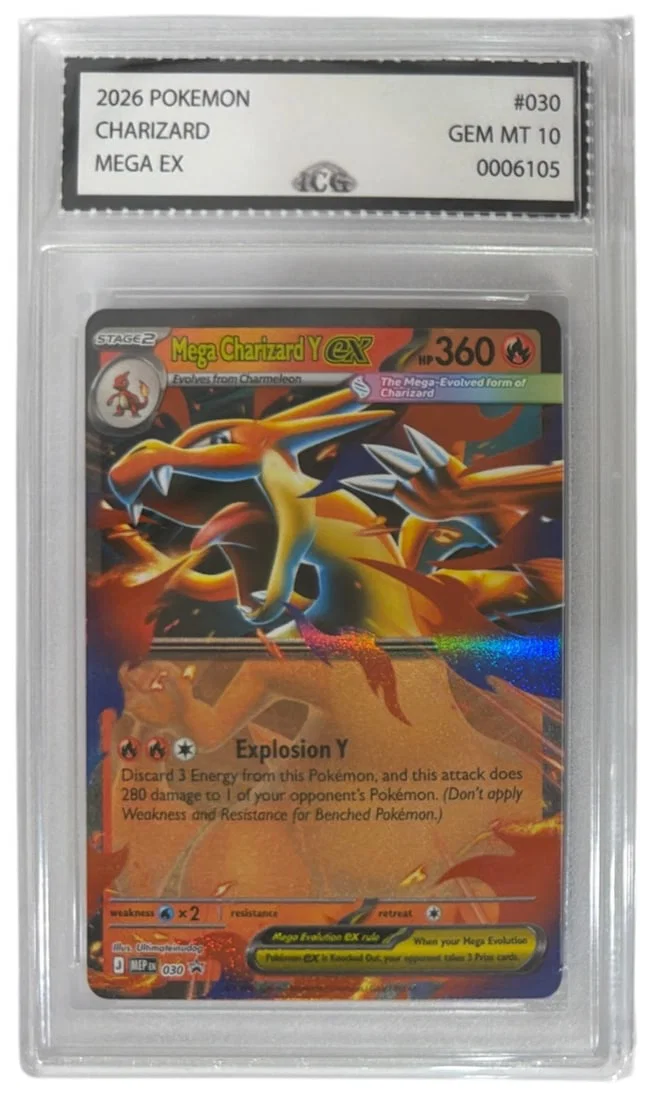 2026 Mega Charizard EX | Pokemon MEGA EX | No. 030 | Graded 10