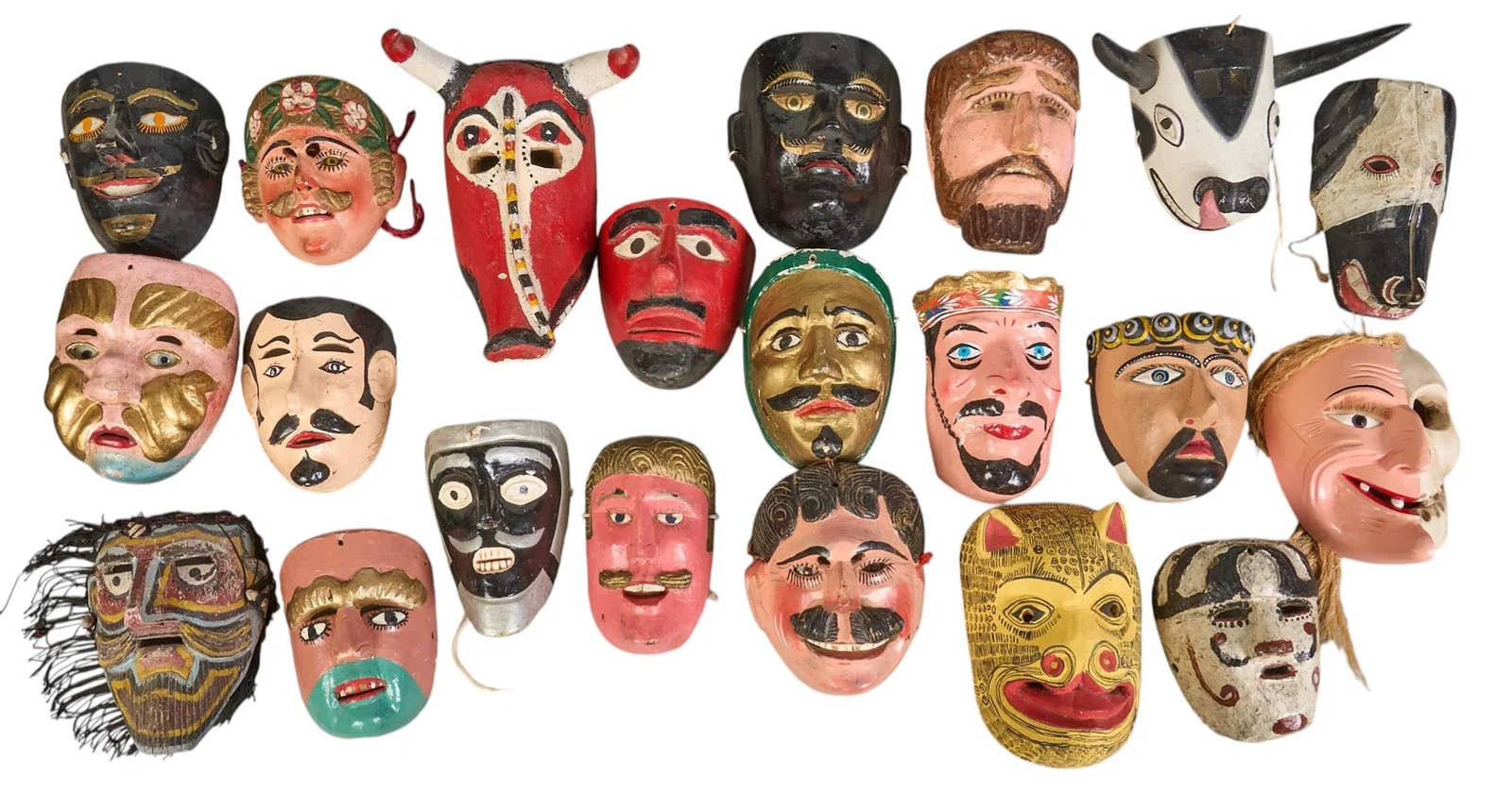 (21) Folk Art Dance Masks