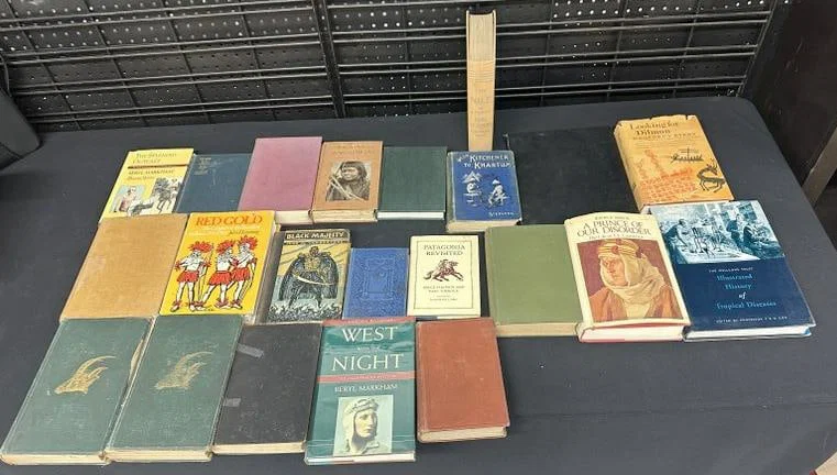 (21) hardcover books relating to Africa, South America, Egypt, etc. From estate in NYC. Just as we
