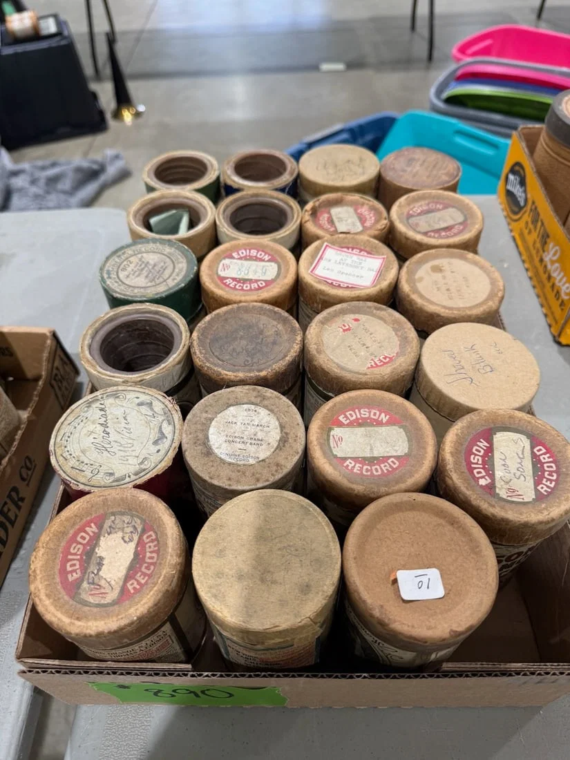 23 Brown Wax Cylinder Records