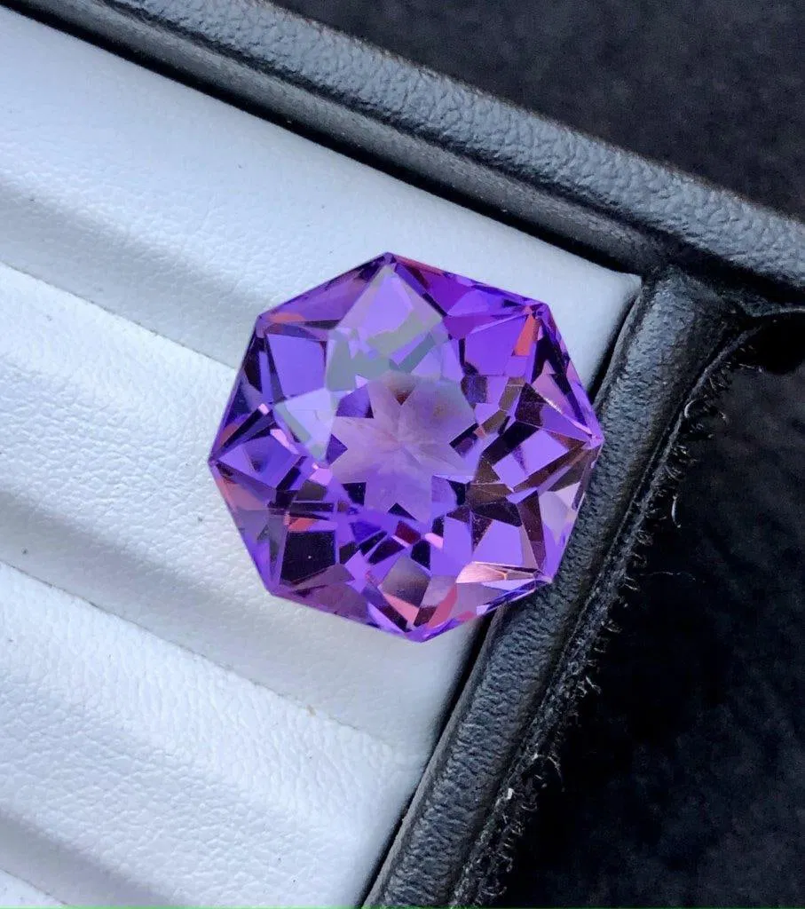 24.40 Carats Deep Purple Natural Amethyst Gemstone - 19X18X14 mm