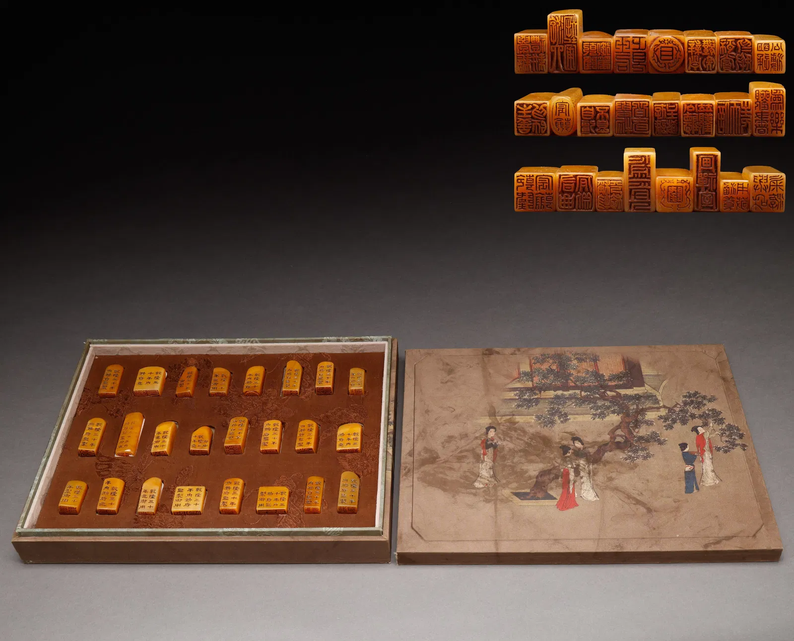 24 Tianhuangshi stamps from Shoushan, Qing Dynasty, per box