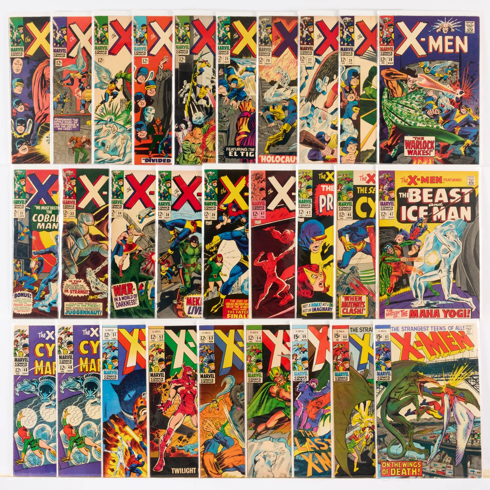 28 Marvel Comics X-Men #18-#61 Group