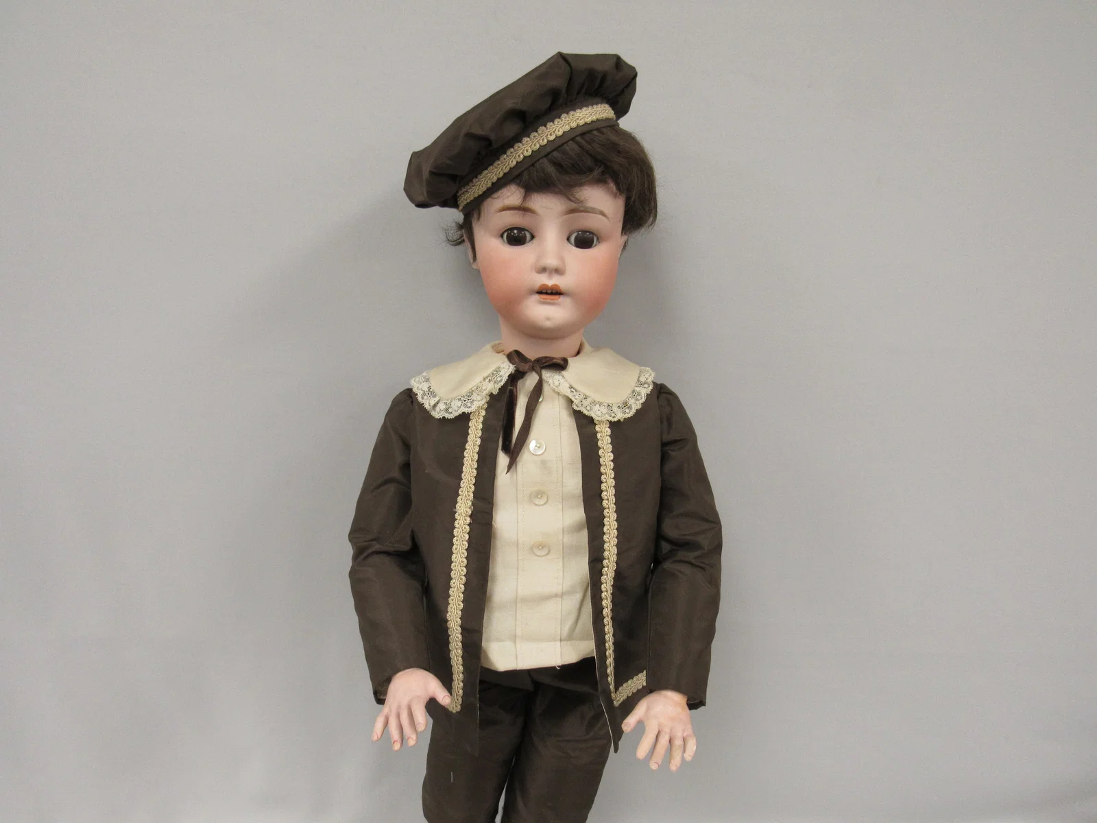 29 IN. BISQUE HEAD BOY MARKED GERMANY II: