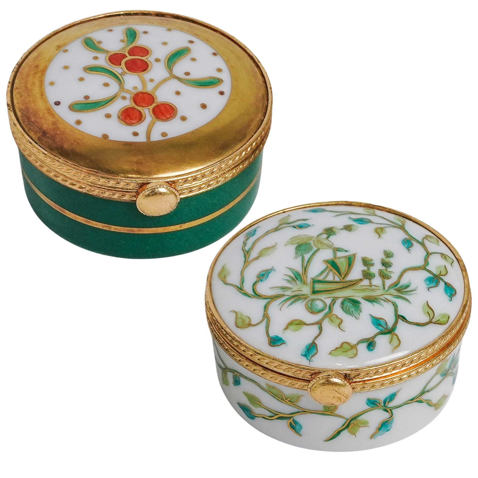 (2pc) Tiffany & Co. Limoges boxes