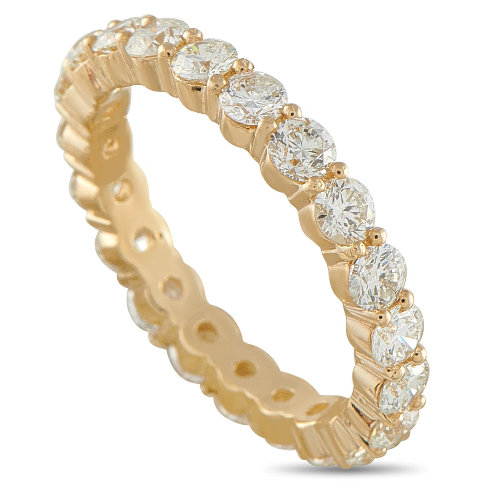 3.40ctw Diamond and 18K Yellow Gold Eternity Band
