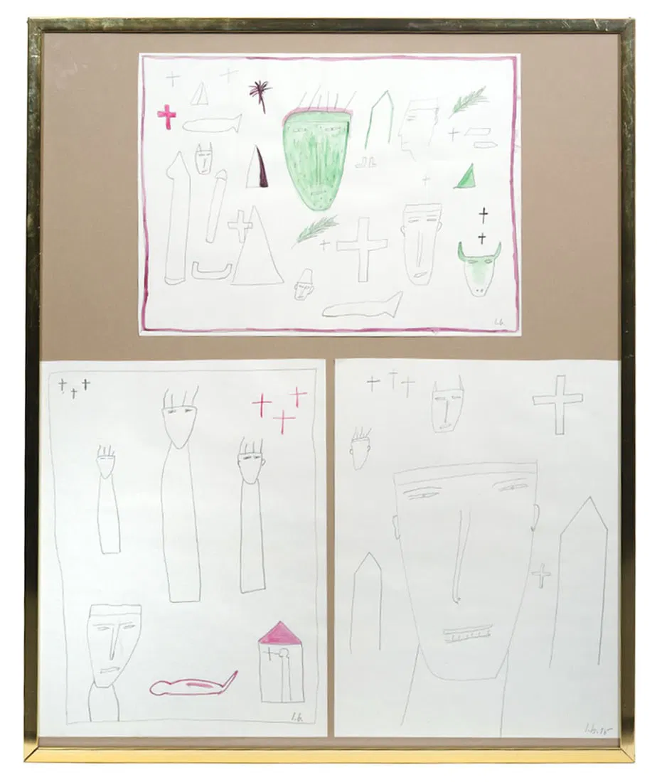 3 Attributed to James Brown Drawings in Single Frame