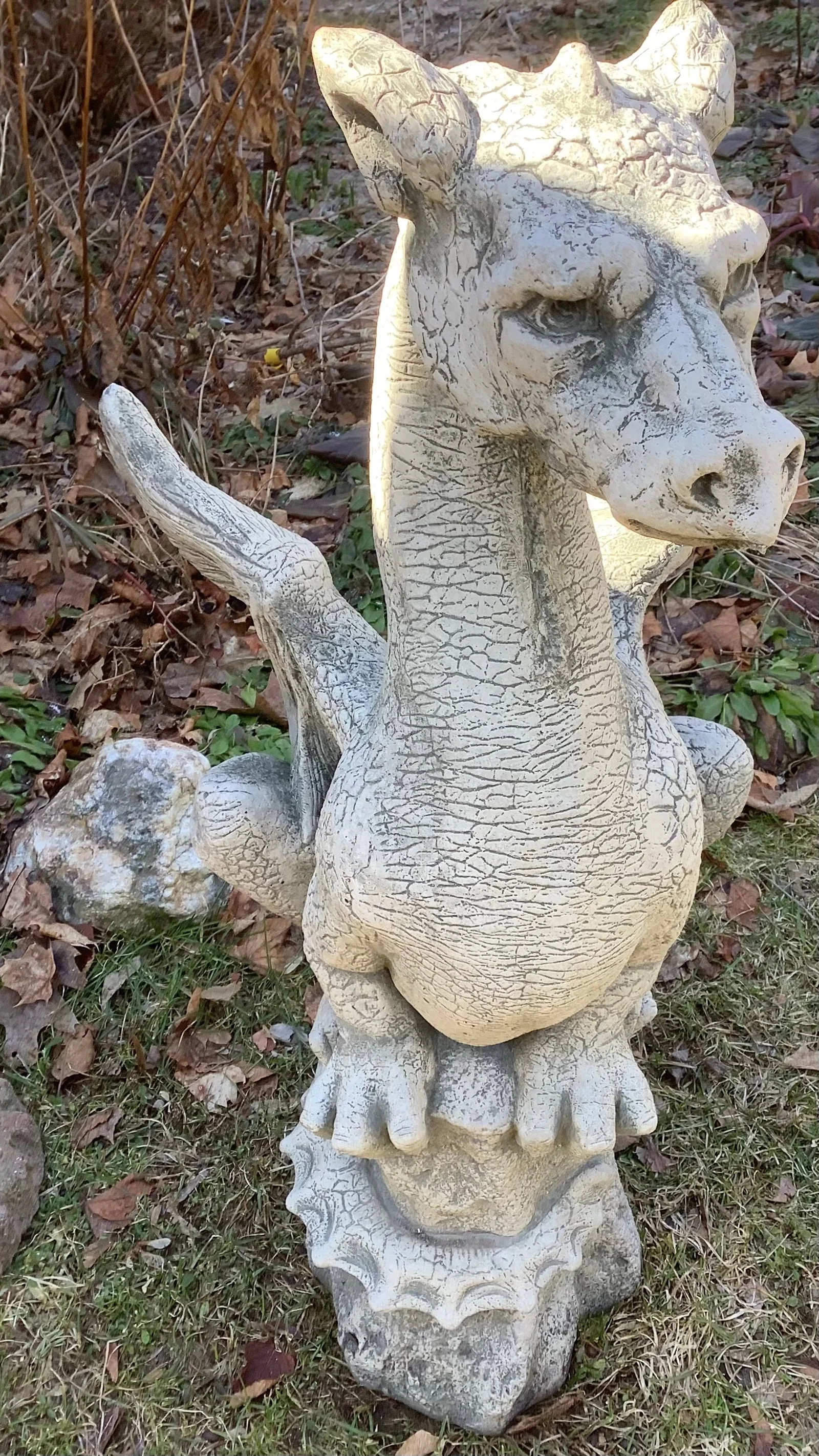 32" Concrete Gargoyle 75lbs