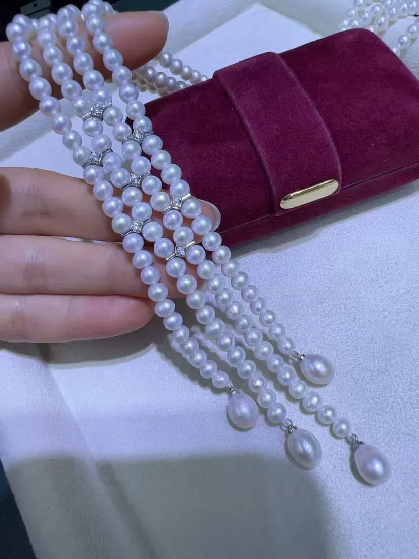 4-5mm natural freshwater pearl necklace