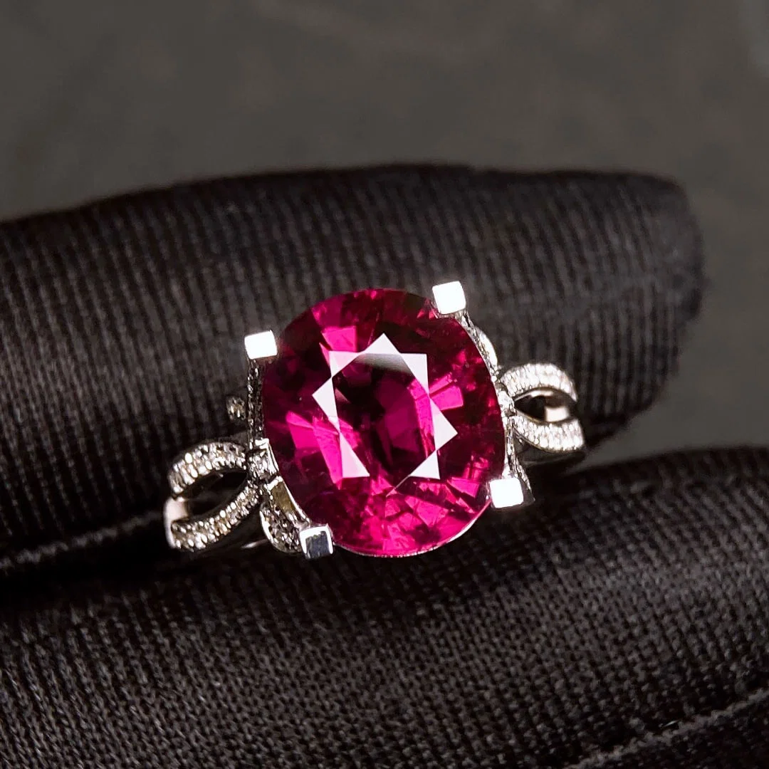 4.83Ctw Natural Tourmaline Ring