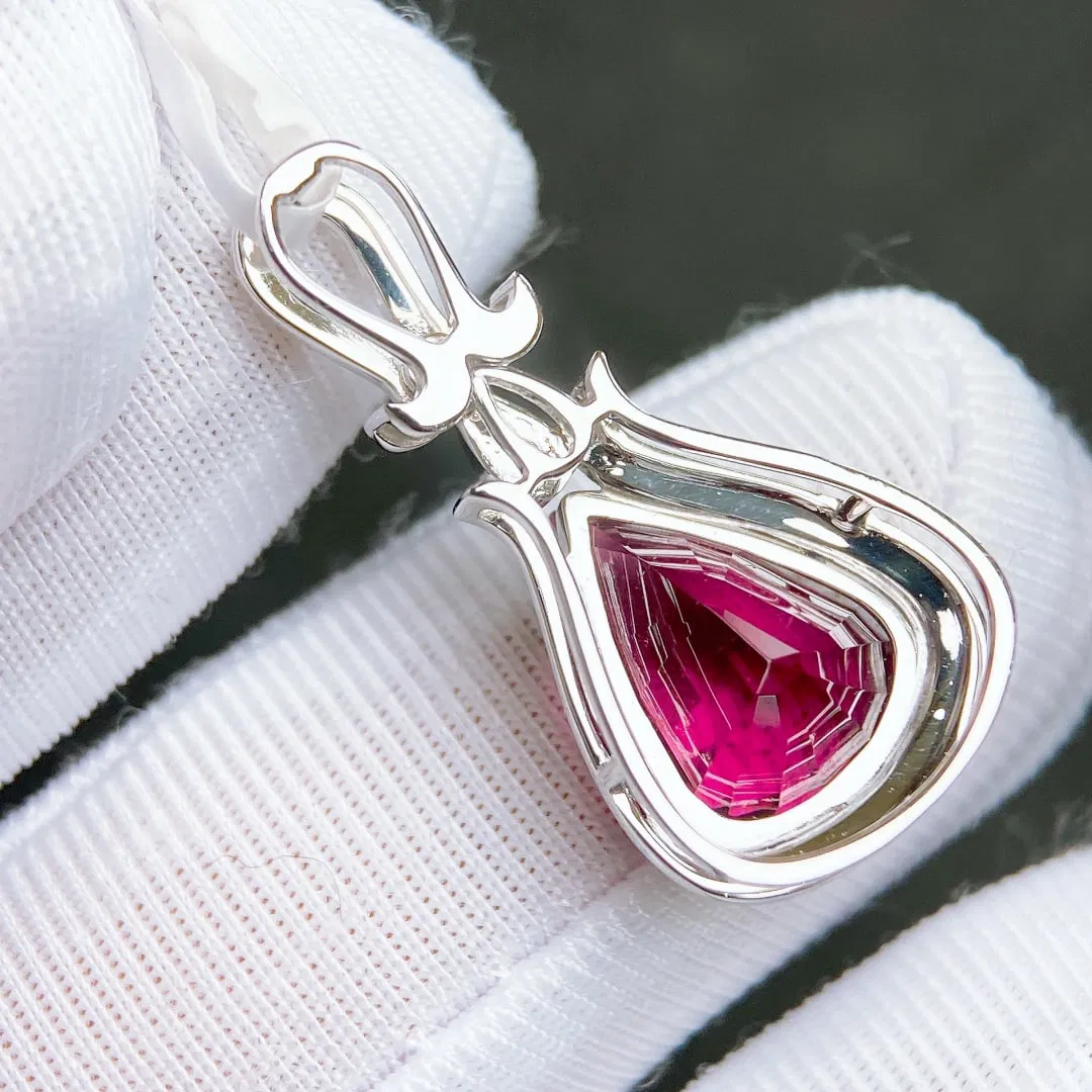 4.92Ctw Natural Tourmaline Necklace