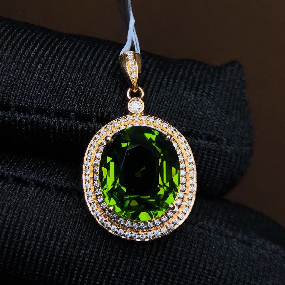 4.95Ctw Natural Tourmaline Necklace