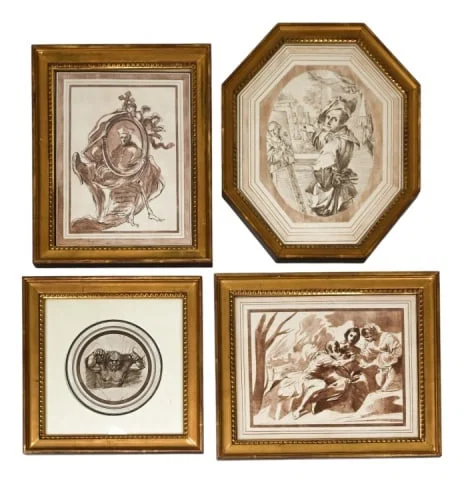 4 Engravings Charles Rogers Collection of Prints