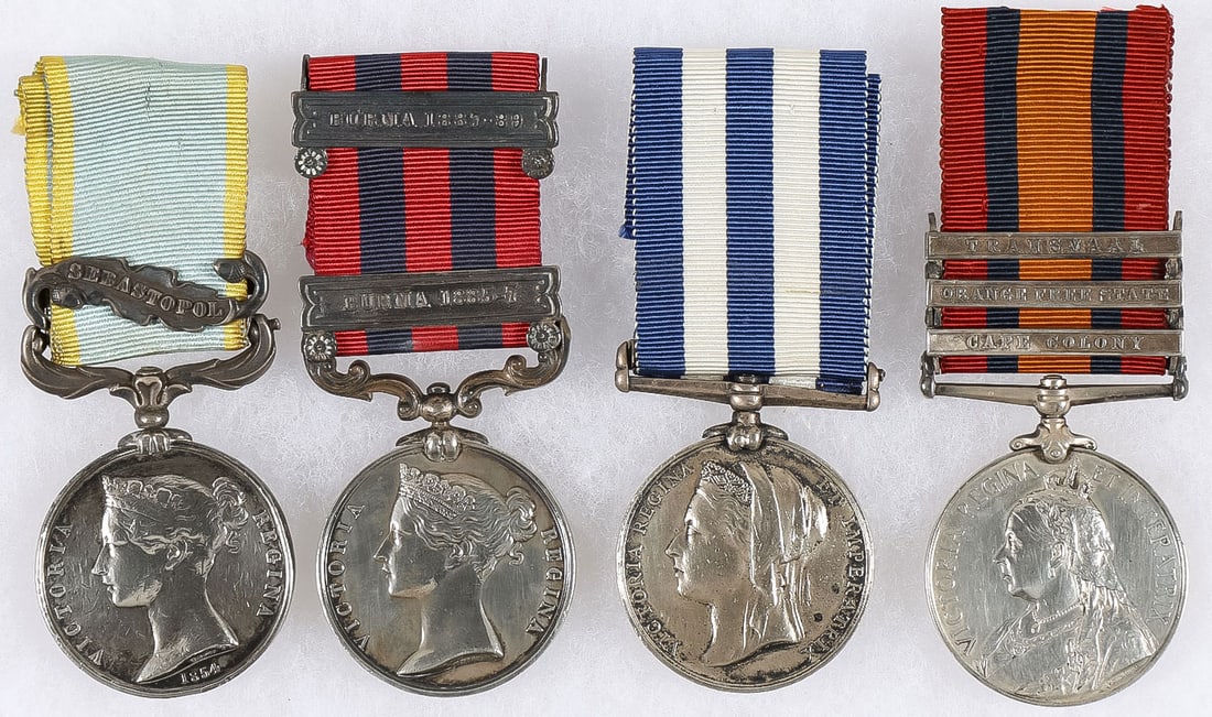 4 GOOD BRITISH VICTORIAN NAMED MEDALS