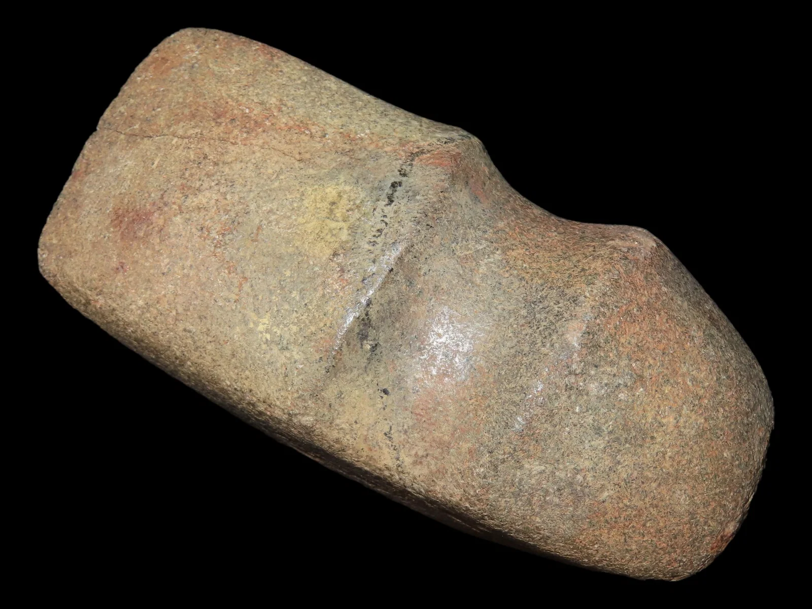 5 1/4" 3/4 Grooved Axe Found in Indiana, Great Color, Crack / Fracture at the bit