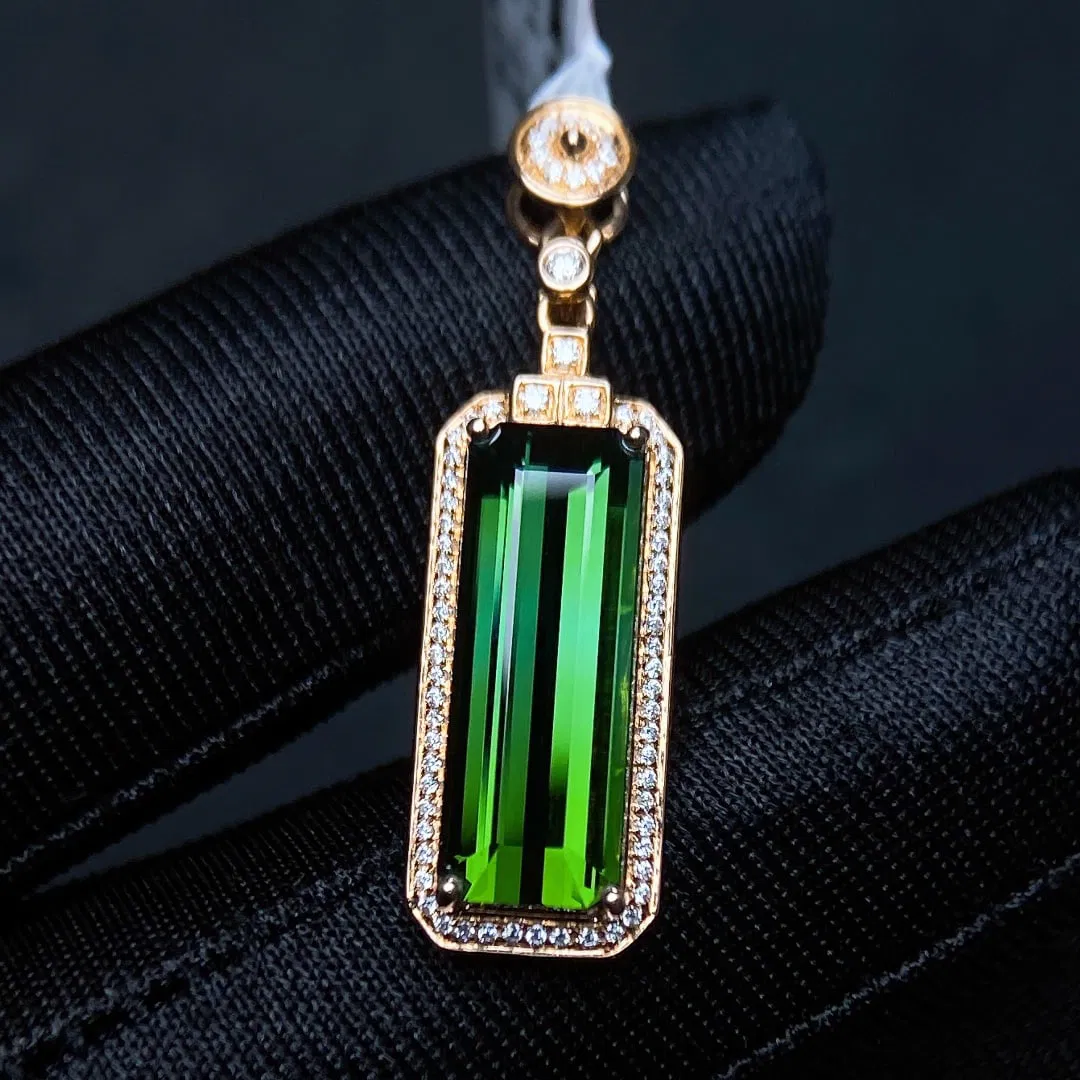 5.23Ctw Natural Tourmaline Necklace