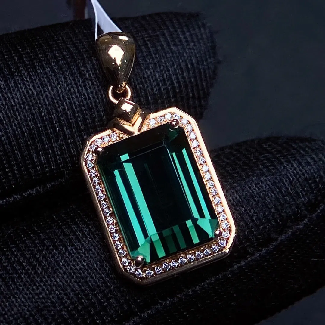 5.29Ctw Natural Tourmaline Necklace