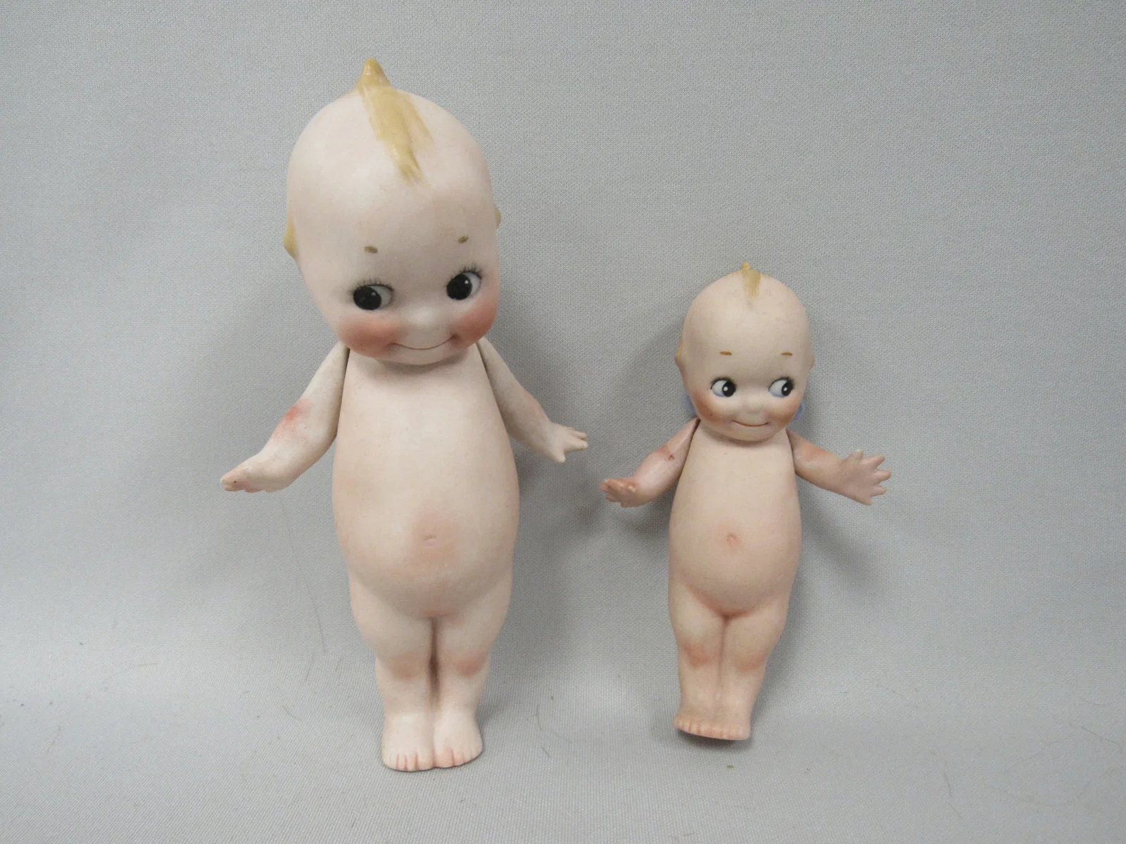 5 IN. & 7 IN. ROSE O'NEILL BISQUE KEWPIE DOLLS: