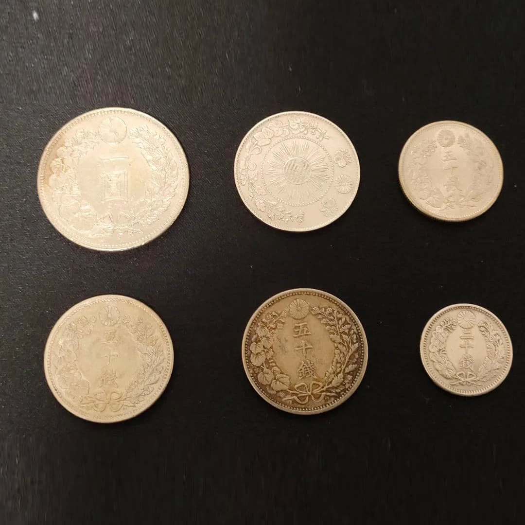 6 silver coins