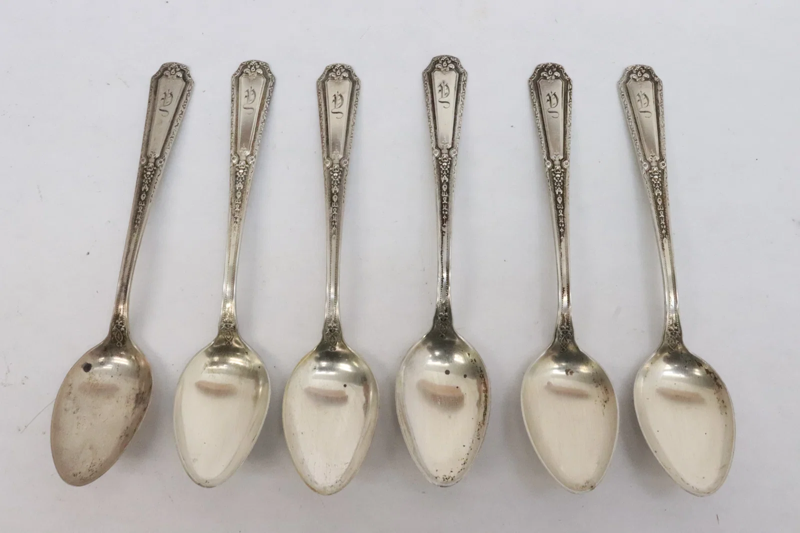 6 sterling demi spoons