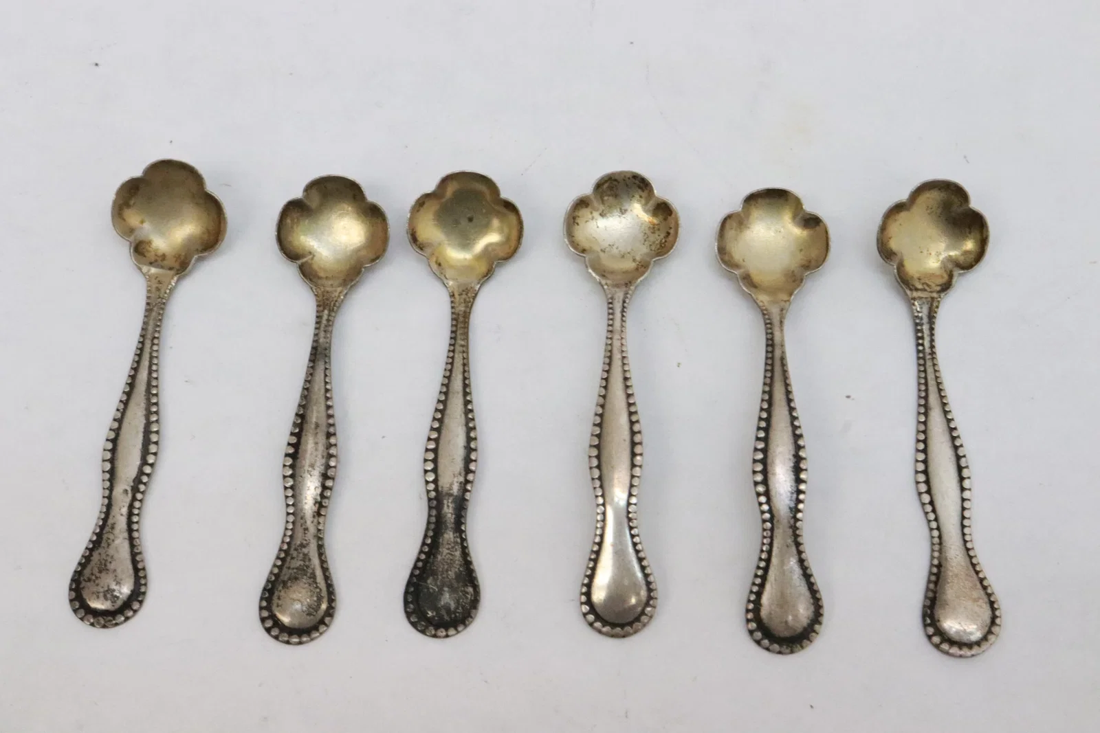6 sterling salt spoons