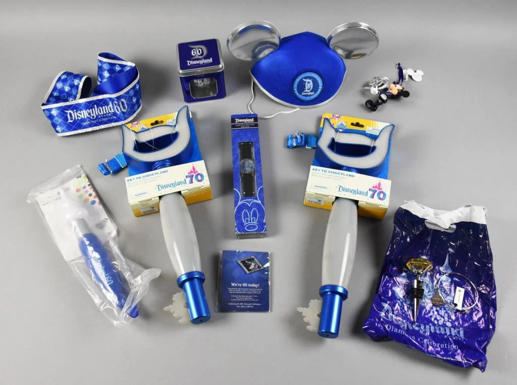 60th & 70th Disneyland Anniv. Celebration Collection MIP COA