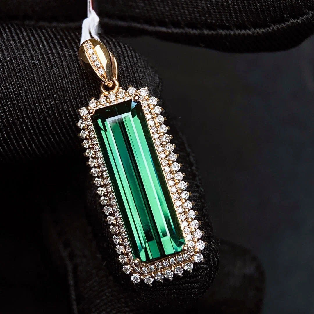 7.57Ctw Natural Tourmaline Necklace