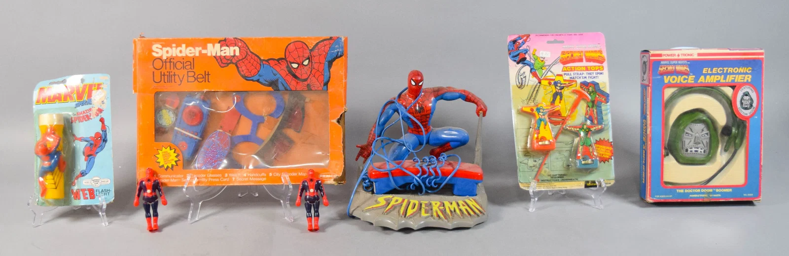 7 Marvel Super Heroes Toys and Electronics c. 1979-1990