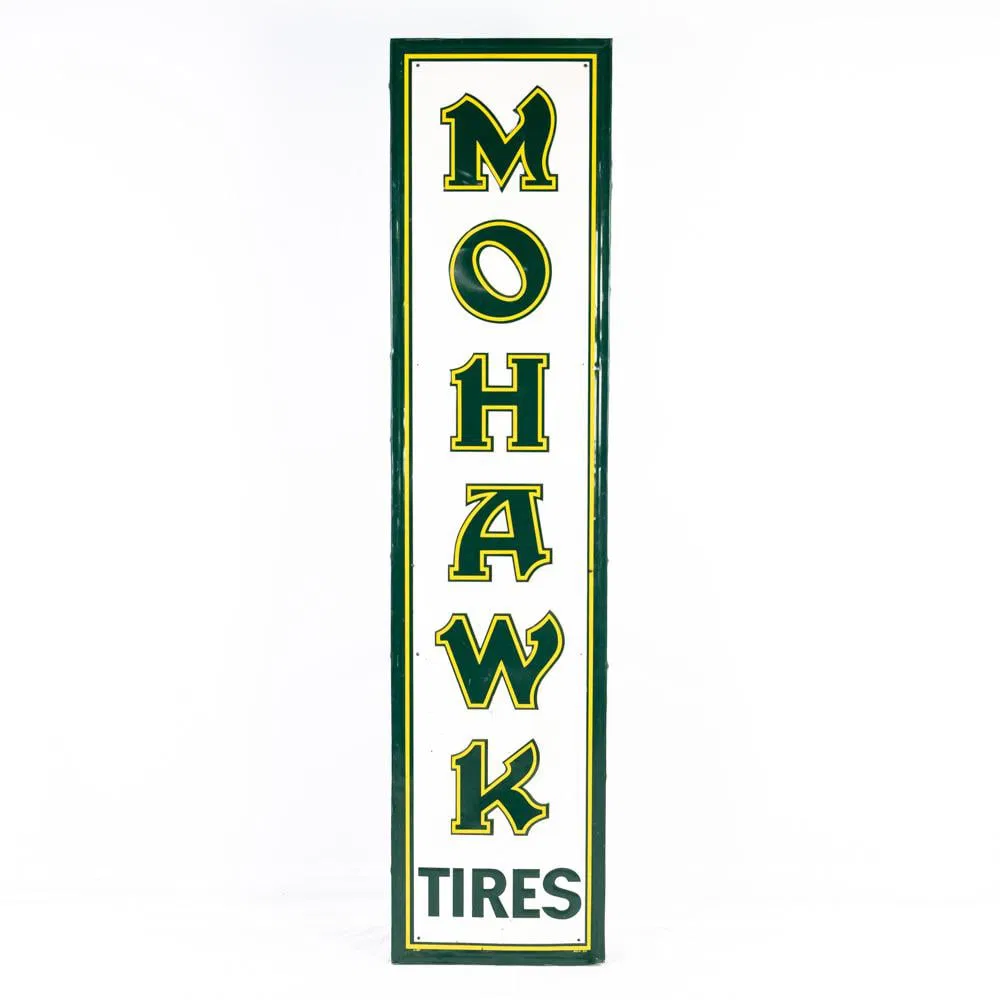 71" Mohawk Tires Embossed SST Advertising Sign