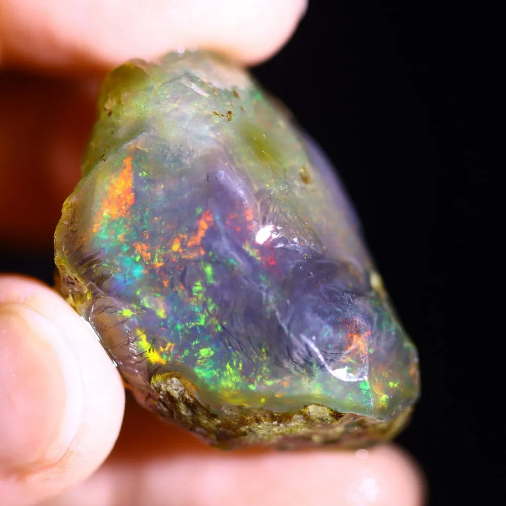 75.4cts Dark Phamton Egg Ethiopian Crystal Specimen Rough , 1003E