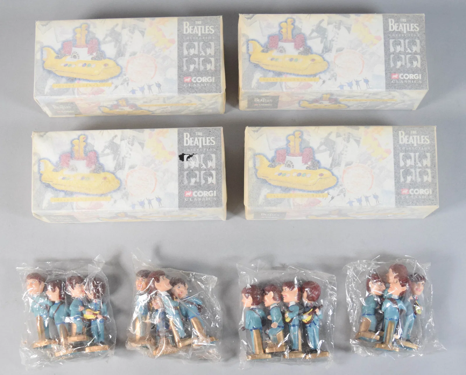 8 Corgi Classics Beatles Yellow Submarine Boxed Sets and Figures