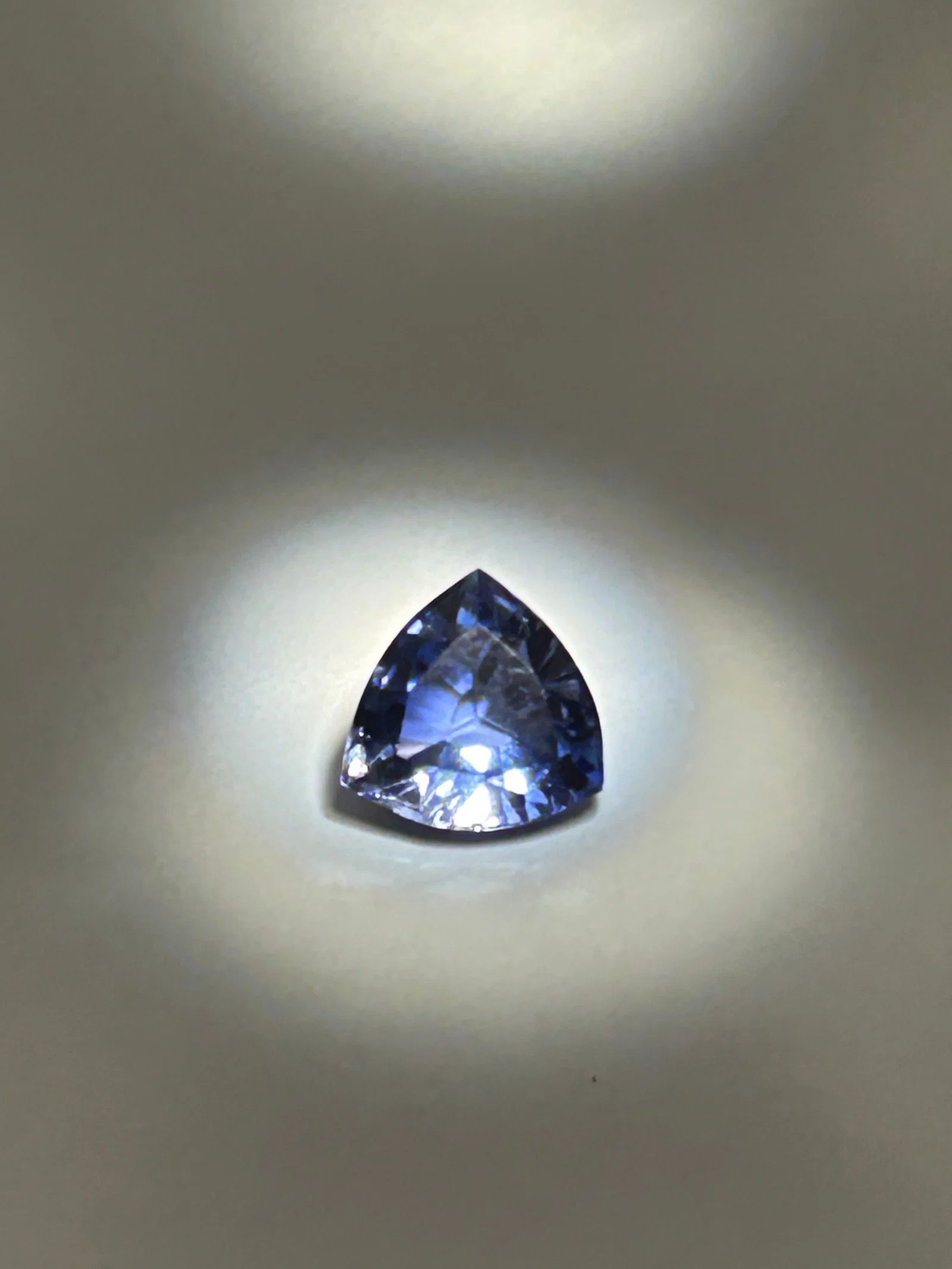 8ct San Carlos Benitoite Trillion Cut No Reserve