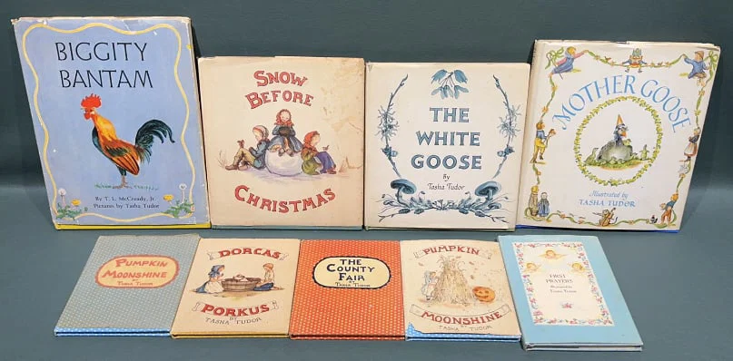 9 VINTAGE TASHA TUDOR BOOKS