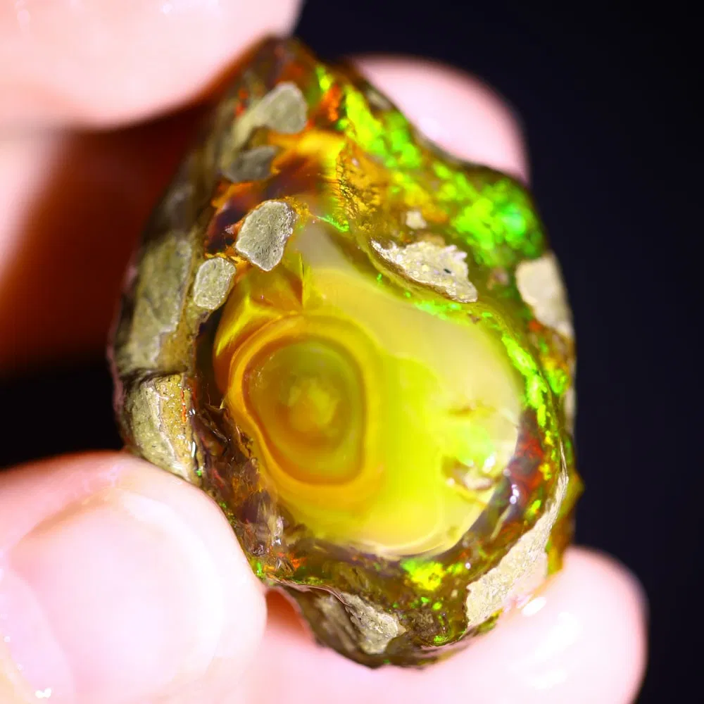 92.4cts Phantom Ghost Ethiopian Crystal Specimen Rough , 1012E