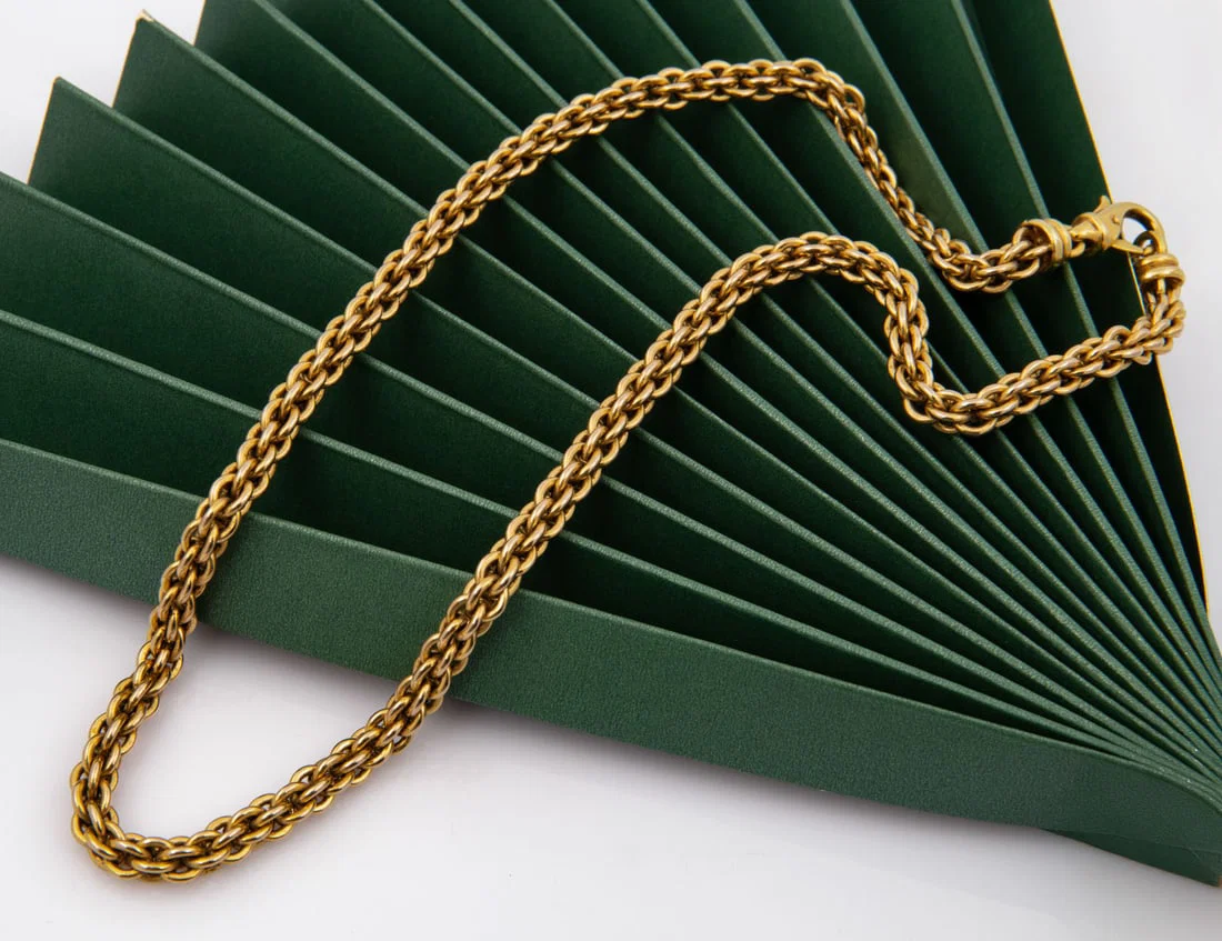 A 14K Yellow Gold Link Necklace