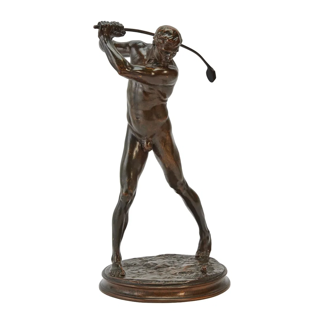 A.A. Weinman Cast Bronze Figure of a Standing Male Golfer