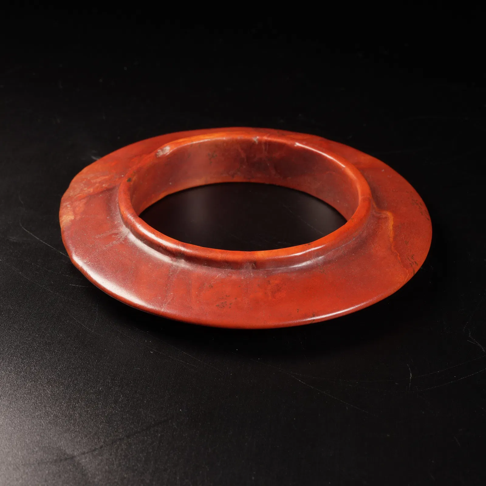 A ANCIENT JADE BI DISC WITH COLLAR