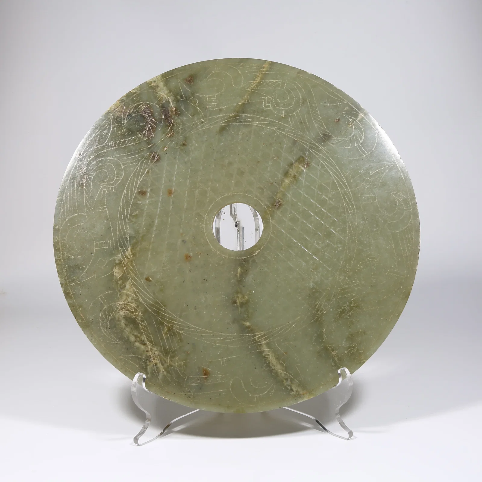 A ANCIENT JADE LARGE BI DISK