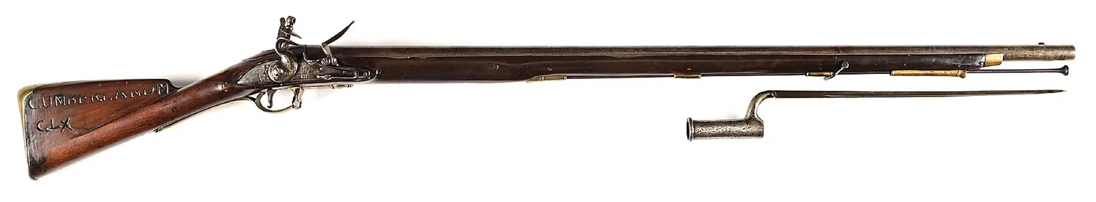 (A) BRITISH SHORT LAND PATTERN 1779-S MUSKET WITH BAYONET
