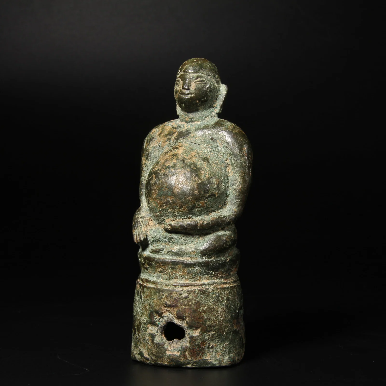 A BRONZE FIGURE OF MAITREYA