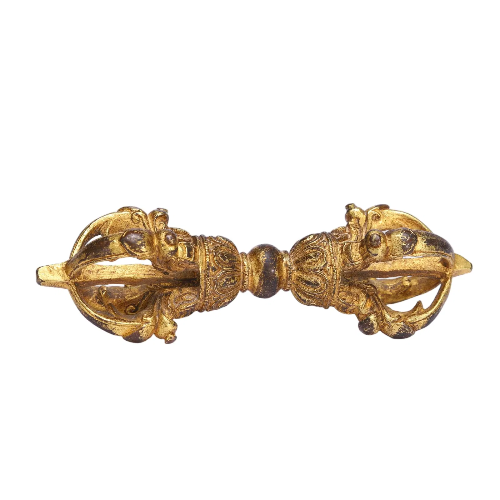A BRONZE-GILT VAJRA