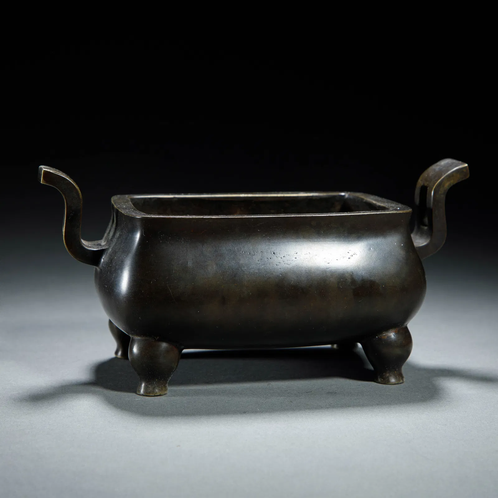 A BRONZE INCENSE BURNER