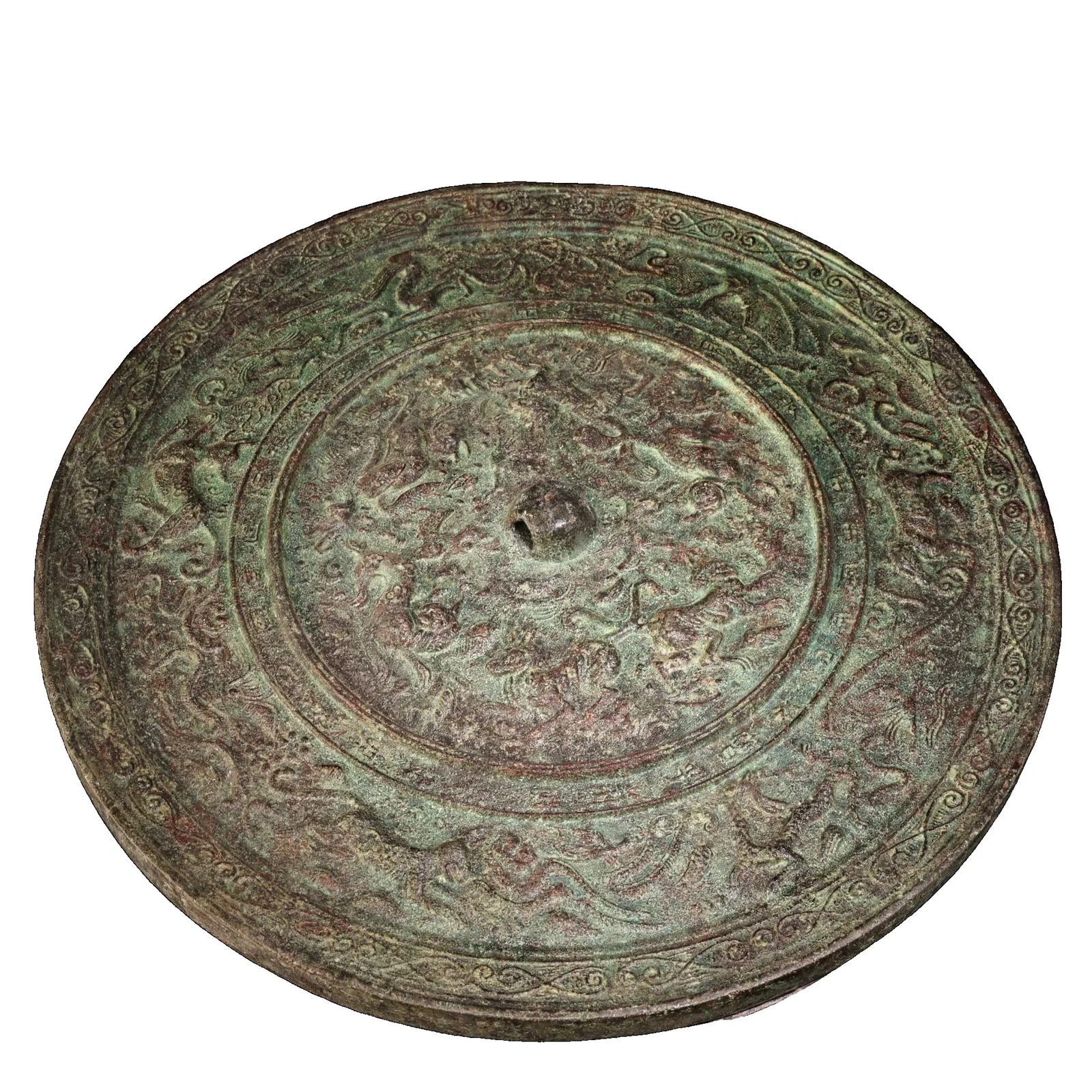 A bronze mirror.