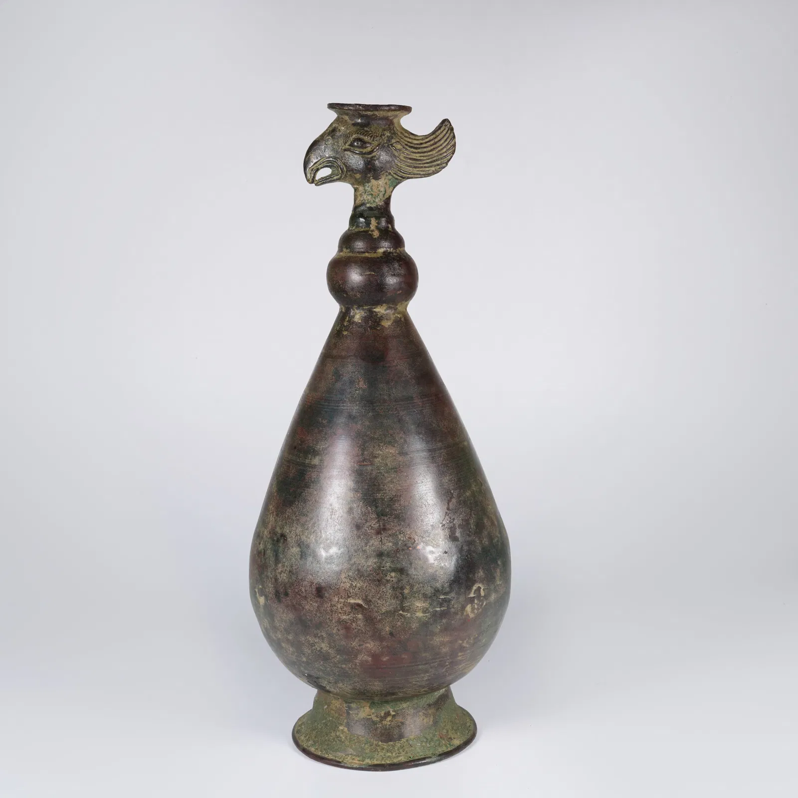 A BRONZE PHOENIX-HEAD EWER