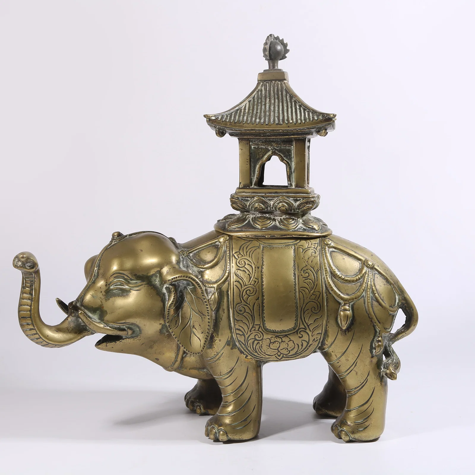 A BRONZE "TAIPING YOUXIANG" INCENSE BURNER