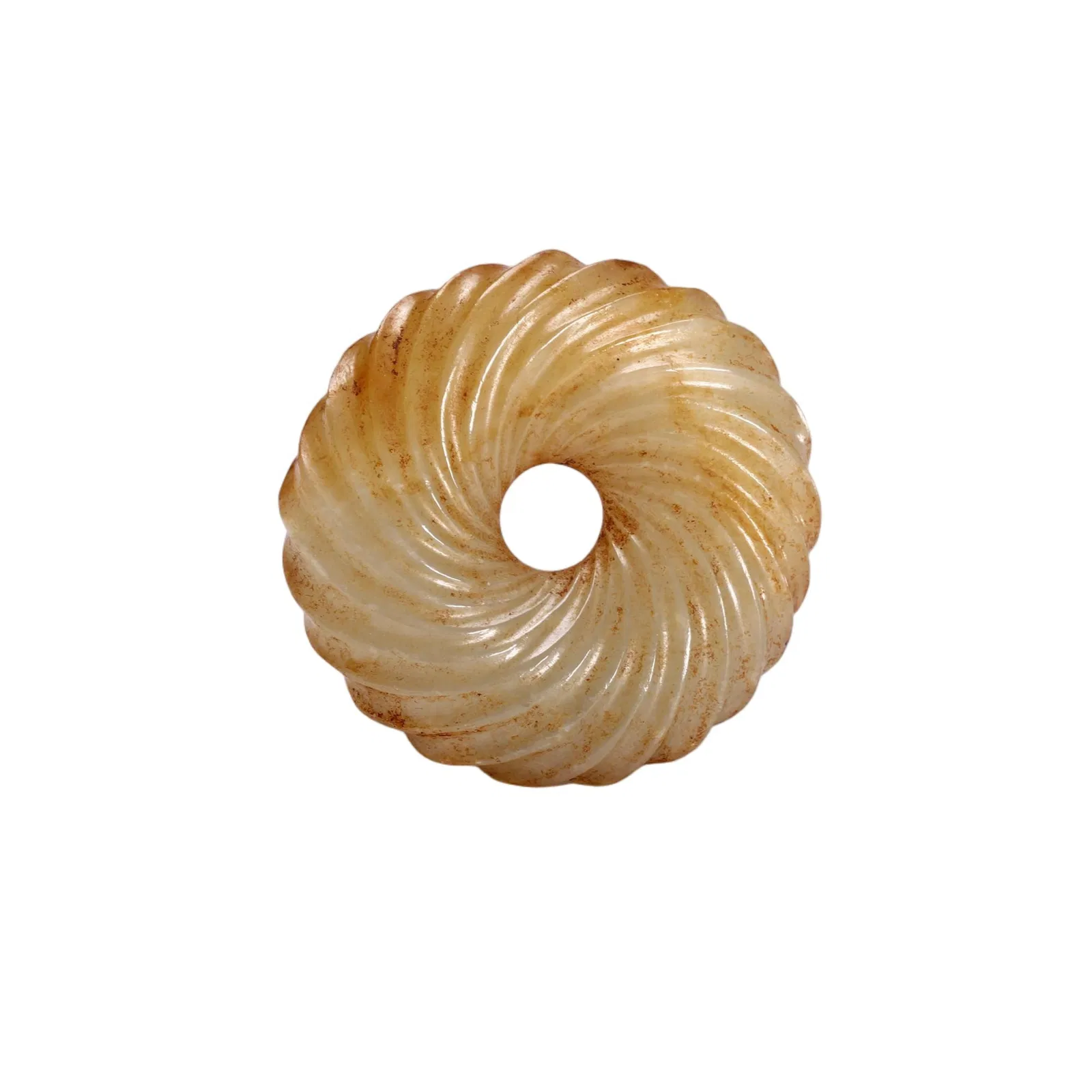 A CARVED JADE PENDANT