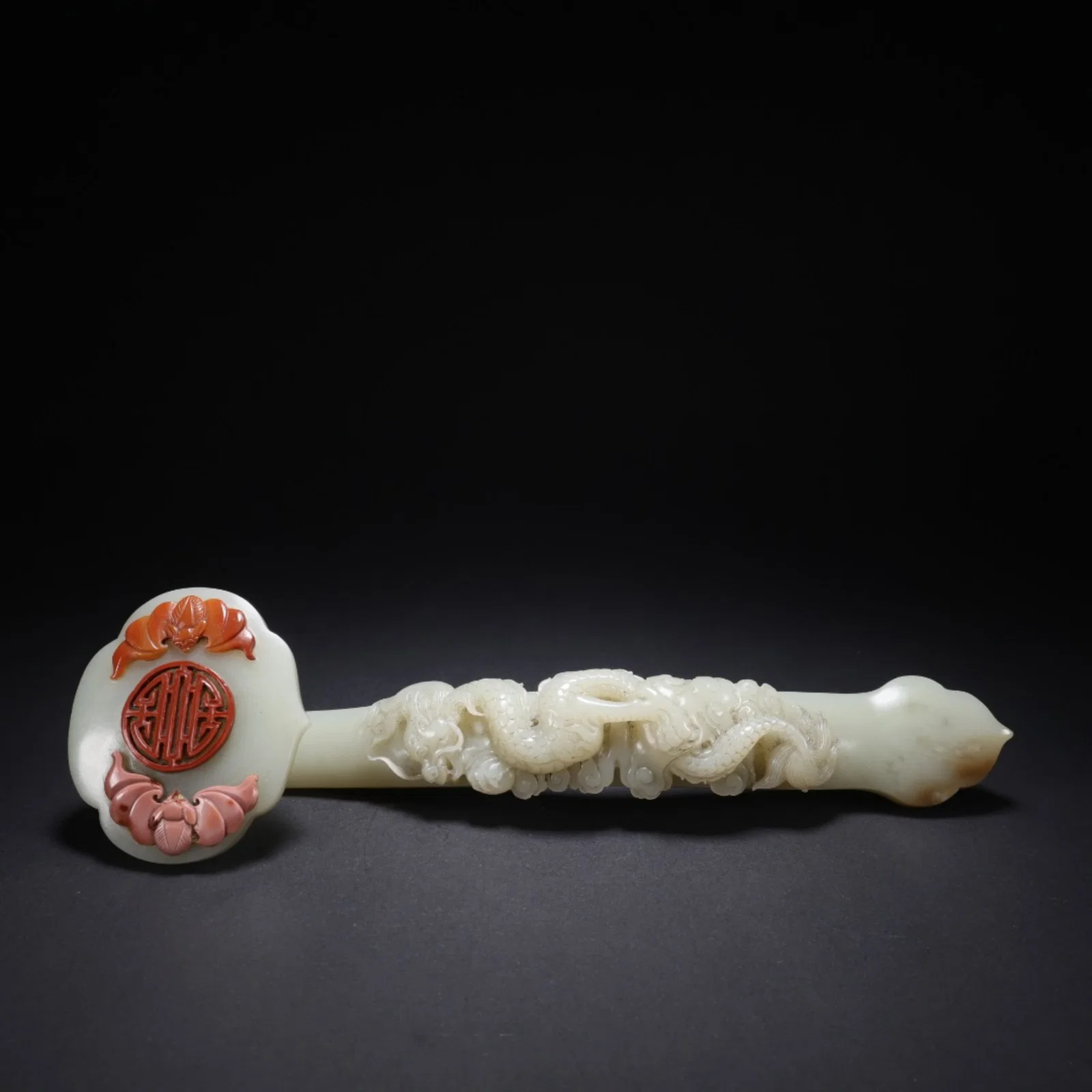 A Chinese Carved Jade Ruyi