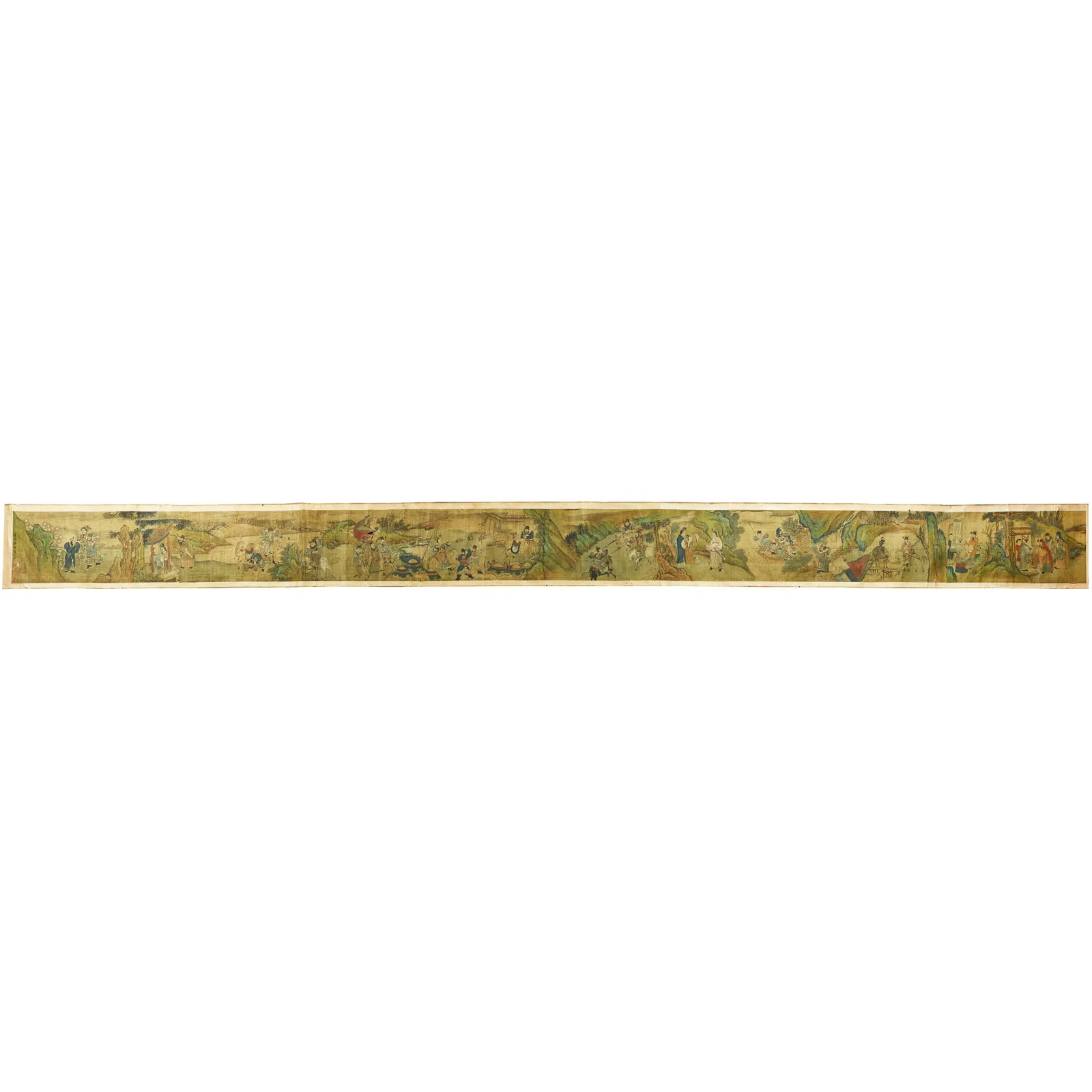 A Chinese 'figural' handscroll painting, attributed to Tang Yin (1470-1524)