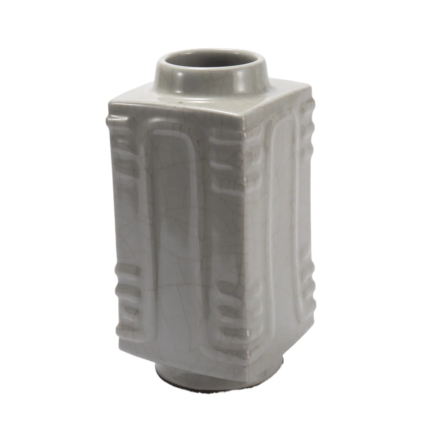 A CHINESE GE-WARE PORCELAIN CONG VASE